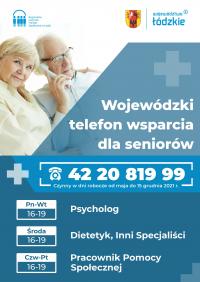 Wojewódzki telefon wsparcia dla seniorów